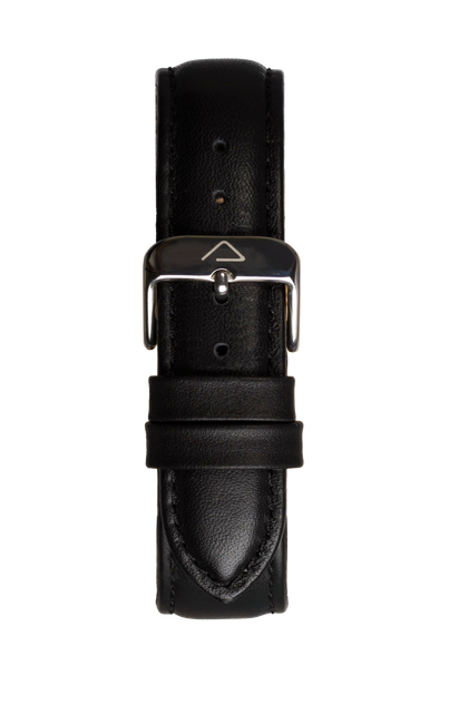 Black leather strap - WOOD WATCHES Straps - ECO-FRIENDLY WATCHES HEADPEACE - HEADPEACE
