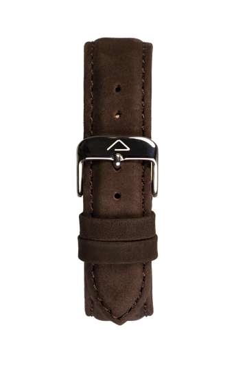 Dark brown suede leather strap - WOOD WATCHES Straps - ECO-FRIENDLY WATCHES HEADPEACE - HEADPEACE