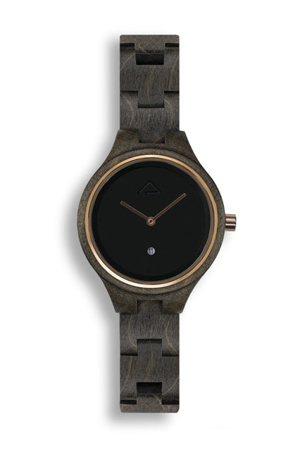 Victoria Black - WOOD WATCHES WOODWATCH - ECO-FRIENDLY WATCHES HEADPEACE - HEADPEACE